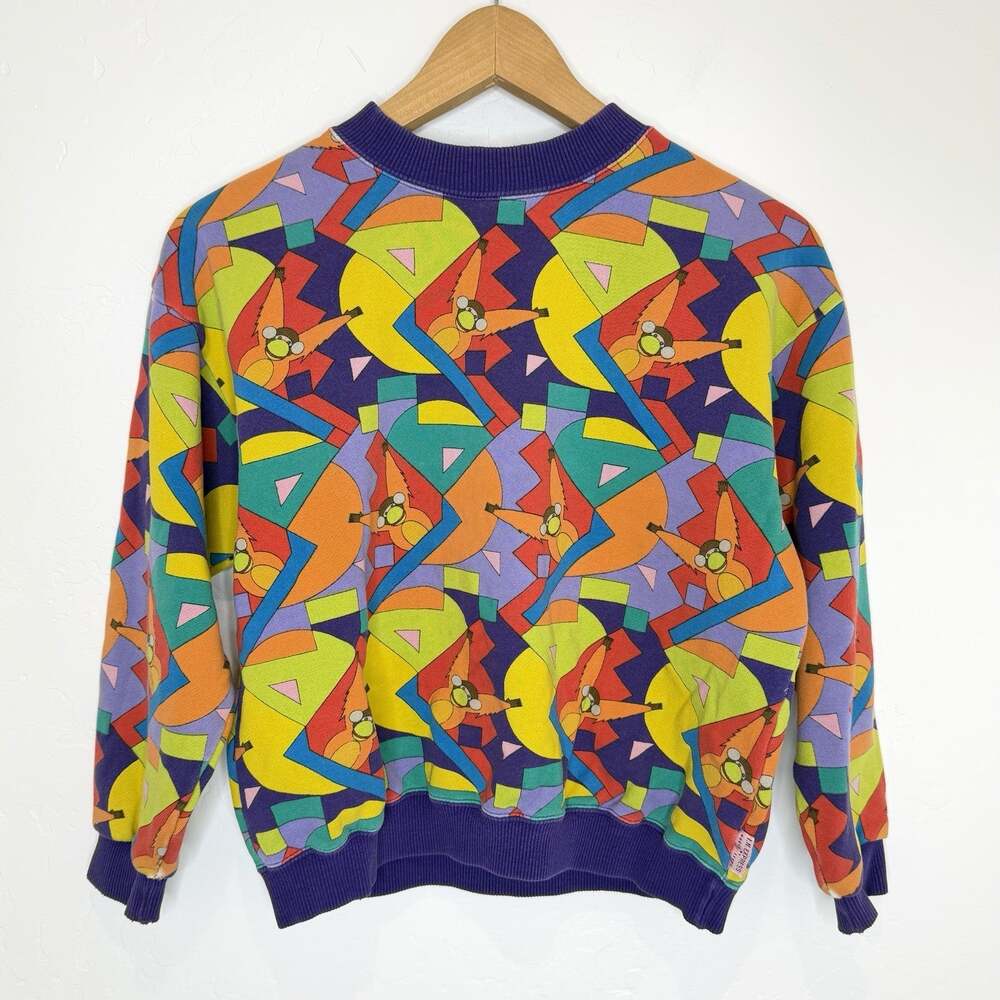 Vintage I.N. Express Nobua Ikeda Sweatshirt Womens 05 XS Monkey Japanese